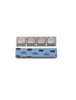 0063T Pb Clipper Грузики для балансировки грузовых  колес, самоклеющиеся, свинцовые 200 гр. (4х50  гр.) синий скотч "Norton/Norbond" (уп. 15 шт.) — изображение 2