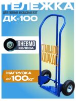 Грузовая тележка двухколесная Промышленник ДК-100 (пневмо колеса)