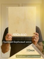 Фанера Промышленник 480х460х10мм, береза, упаковка 5 шт — изображение 2