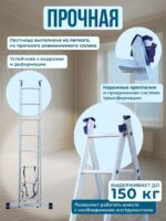 Лестница двухсекционная Alumet Ал 5208 — изображение 3
