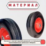 Литое колесо для тележки Промышленник 250 мм — изображение 3
