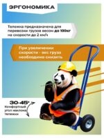 Грузовая тележка двухколесная Промышленник ДК-100 (пневмо колеса) — изображение 2