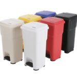 Контейнер 60 л.,  ГЕРА с педалью и крышкой 39x39x69 см., желтый Vileda Professional