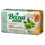 Крем-мыло туалетное Олива и миндальное молочко Весна 90г