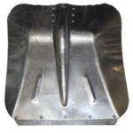 Лопата снегоуборочная 36х38 см алюминиевая, с планкой D 40см
