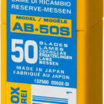 OLFA 50 шт., 9х80х0.38 мм, лезвия сегментированные OL-AB-50S