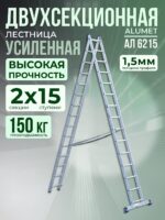 Лестница двухсекционная Alumet Ал 6215
