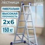 Лестница двухсекционная Alumet Ал 5206