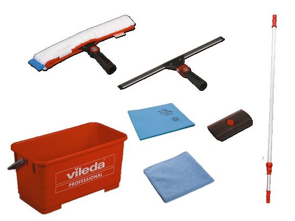 Набор №7 "Чистые окна с Эволюшн" для комплексной уборки окон Vileda Professional — изображение 1