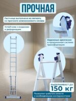Лестница двухсекционная Alumet Ал 5213 — изображение 3