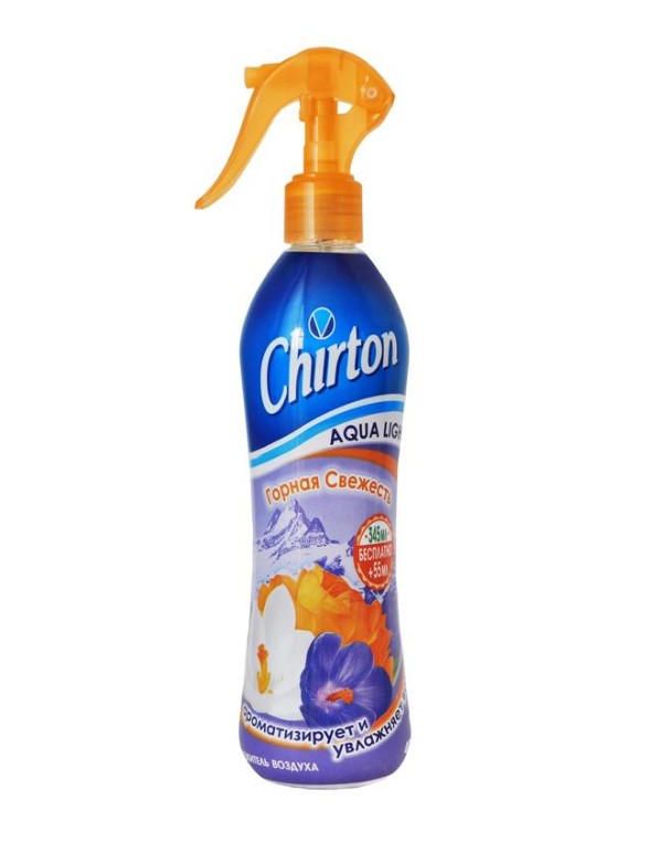 Освежитель воздуха CHIRTON AQUA LIGHT Водный 400 мл Горная свежесть — изображение 1