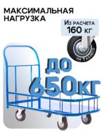 Платформенная тележка Промышленник 1800х800 ПБМ-8.18 250 мм с бортиком — изображение 3