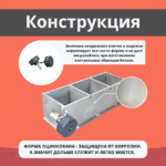 Форма кубическая для проверки бетона TeaM 3ФК 70, оцинкованная трехгнездовая — изображение 3