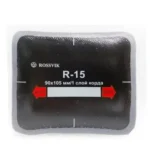 Пластырь кордовый радиальный R-15, ТЕРМО, 1 слой корда, 90х105мм, упаковка 10 штук, Rossvik.
