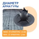 Фиксатор арматуры  Промышленник стульчик под сыпучий грунт с литой опорой ФС 30 500 шт. — изображение 3