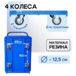 Платформенная тележка Промышленник 900х600 сетчатая ПС-6.9 125 мм — изображение 5