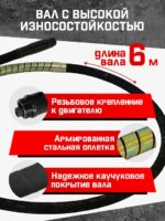 Глубинный вибратор для бетона TeaM ЭП-1400, вал 6 м., наконечник 28 мм (комплект) — изображение 3