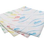 Салфетка 40x30 см 6 гр желтая, антибактериальная, 100 штук/упак., Vileda Professional