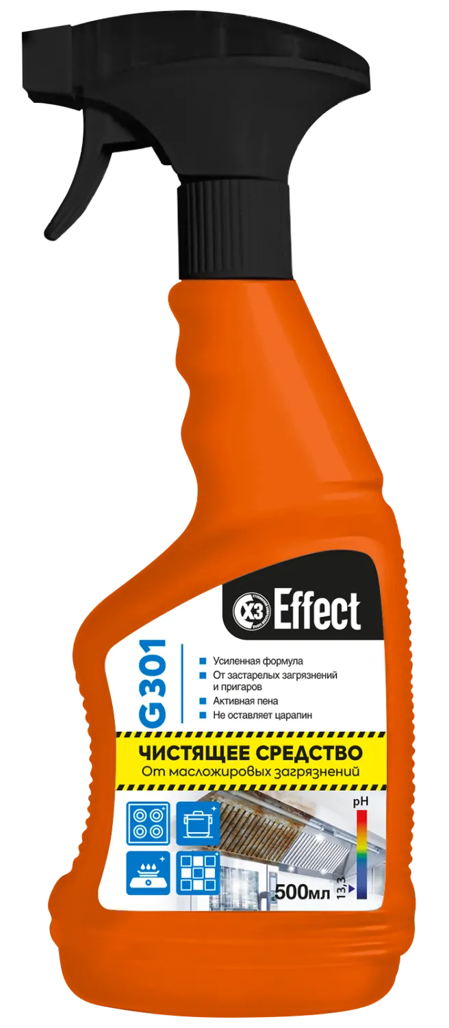 Средство для мытья печей, грилей и духовок триггер G 301 500 мл EFFECT — изображение 1