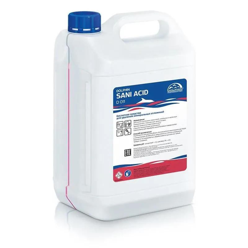 Средство для мытья сантехники для удаления минеральных отложений Sani-Acid 5 л Dolphin — изображение 1