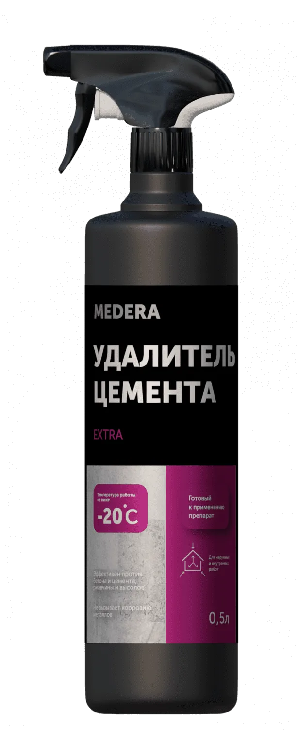 Средство для удаления бетона и цемента при t не ниже -20°С MEDERA EXTRA, 500мл PRO-BRITE — изображение 1