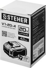STEHER V1, 20 В, 4.0 А·ч, аккумуляторная батарея (V1-20-4) — изображение 4