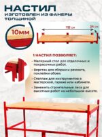 Подмости складные малярные многоярусные Промышленник H104 эконом — изображение 3