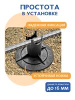 Фиксатор арматуры  Промышленник стульчик под сыпучий грунт с литой опорой ФС 40 250 шт. — изображение 7