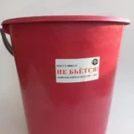 Ведро 10 л. пластиковое, круглое, красное