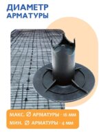 Фиксатор арматуры  Промышленник стульчик под сыпучий грунт с литой опорой ФС 50 250 шт. — изображение 3