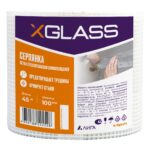 Лента (серпянка) стеклотканевая самоклеющаяся Xglass  100мм х 45м