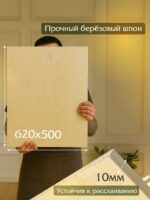 Фанера Промышленник 620х500х10мм, береза, упаковка 5 шт — изображение 2