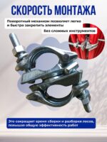 Хомут поворотный 48x48 мм, кованный (упаковка 25 шт.) — изображение 5
