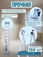 Лестница двухсекционная Alumet Ал 5210 — изображение 3